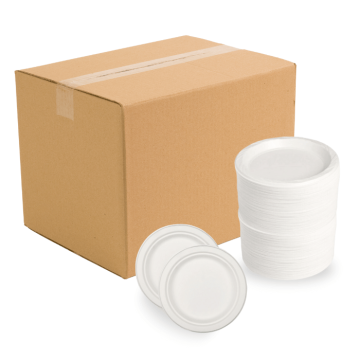 22,5 cm tallrik 400x biologiskt nedbrytbar