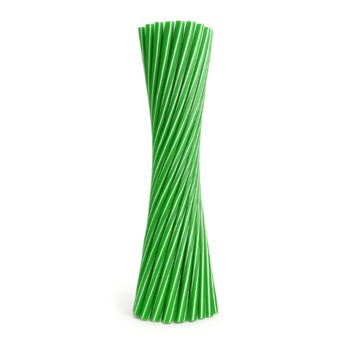Sugrör grönt 6x220 mm flergång 50x