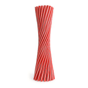 Sugrör röd 6x220 mm flergång 50x