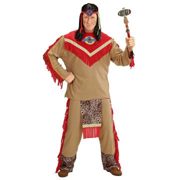 Indianer kostym för herr - 3 delar