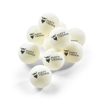 Bordtennisbollar 1-stjärnigt 100x PartyVikings - Beer pong bollar