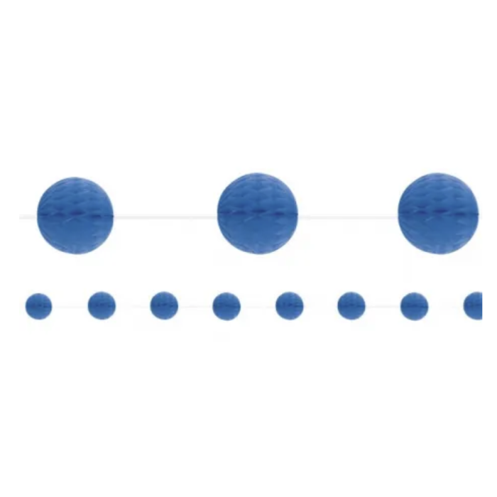 Blå Honeycomb Girlang - 2,13 meter