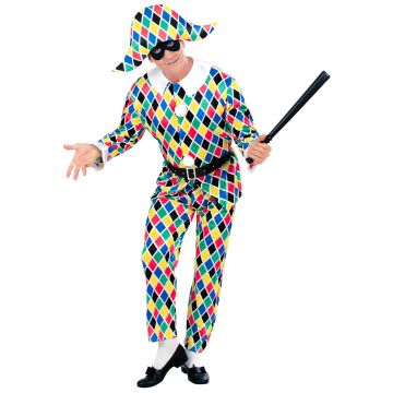 Harlekin-kostym för herrar
