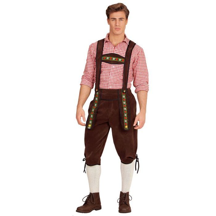 Tyroler lederhosen byxor brun