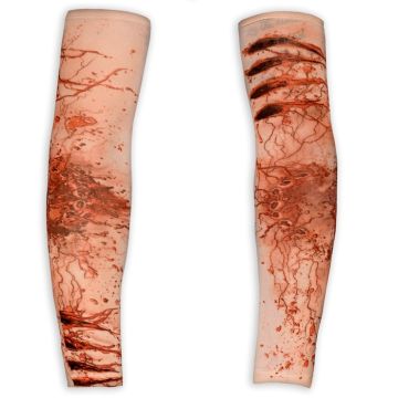 Realistiska blodiga armsleeves sår & fläningar