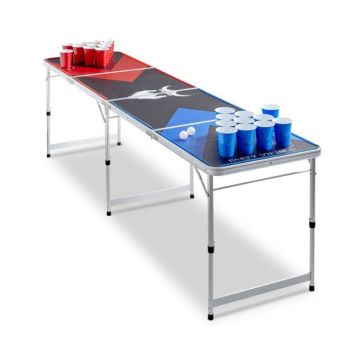 Beer Pong Bord LED PartyVikings - Officiella mått