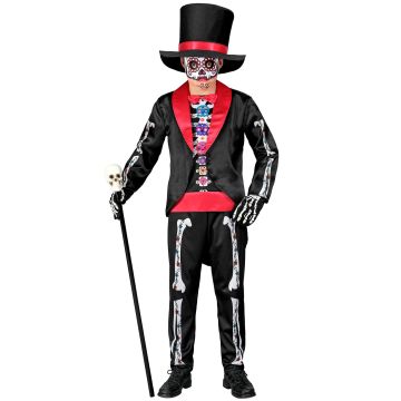 Dia de los Muertos kostym för pojkar