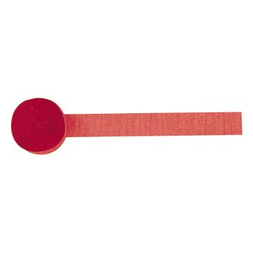 Röd Crepe Streamer - 24 meter