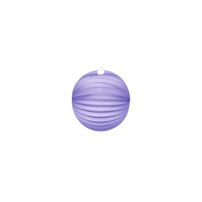 Rund papperslykta i violett - Ø25 cm