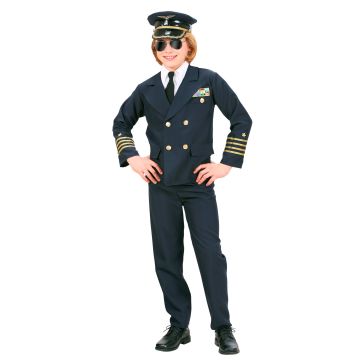 Snygg pilotuniform för barn - 4 delar