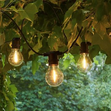 Ljusrem 9,5 meter inkl 10 stora glödlampor