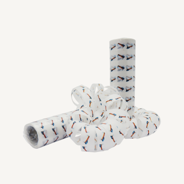 Studenterhue Serpentiner Röd 2x - 4 m