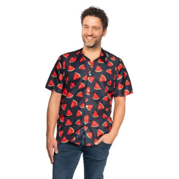 Hawaiiskjorte med melonmotiv