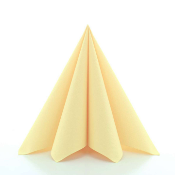 Lyxservetter ljusgul 12x - 40x40 cm