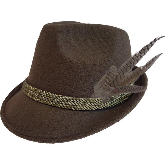Tyrolerhatt till oktoberfest mörkgrön unisex one-size