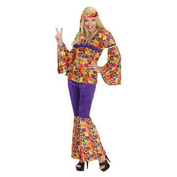 Hippie kostym för damer i velour