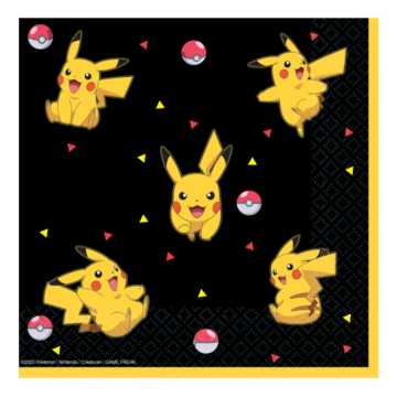 Pokemon servetter 16 st - 33x33 cm