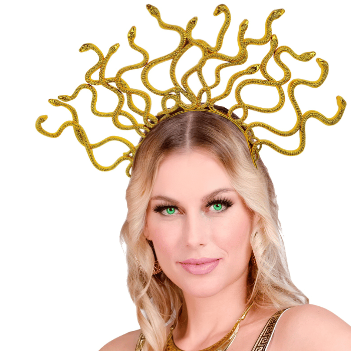 Medusa guld hårband