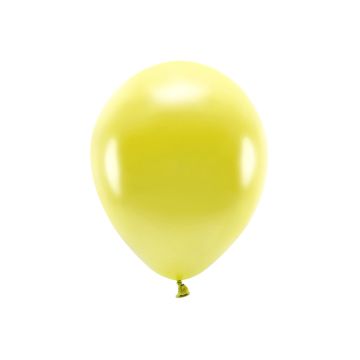 Metallic Gula Ballonger 10x - 30 cm 