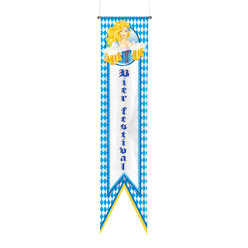 Oktoberfest ölkrusbanner - 40x180 cm