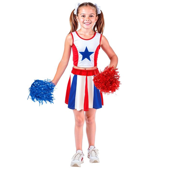 Amerikansk cheerleaderkostym för flickor