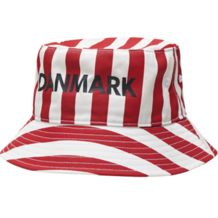 Röd och vit randig danmark böllehat