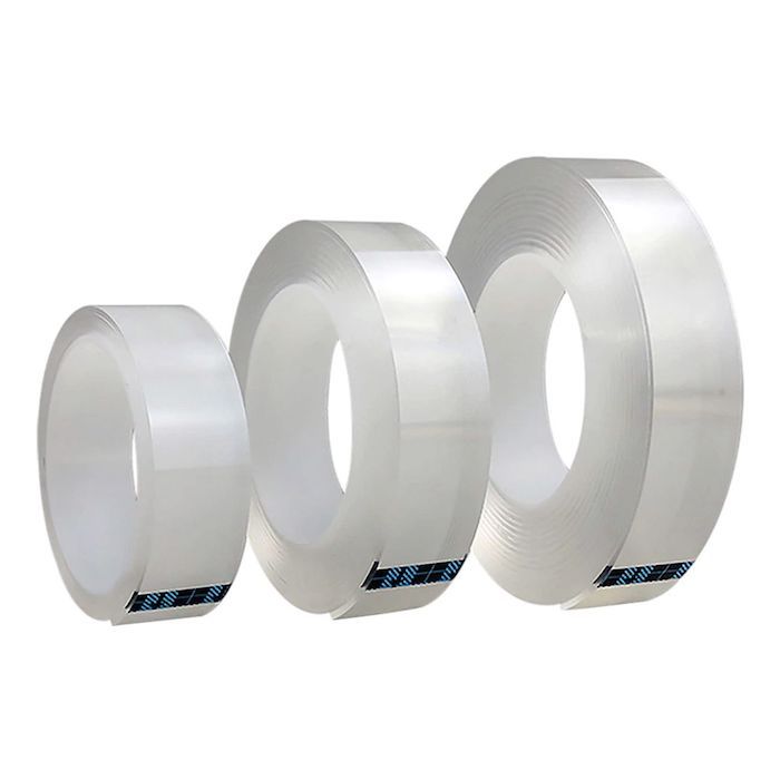 Dubbelt självhäftande Nano Tape Transparent - 3 meter