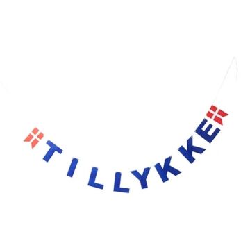 Girlang gratulerar blå student 3,8m Det Gamle Apotek