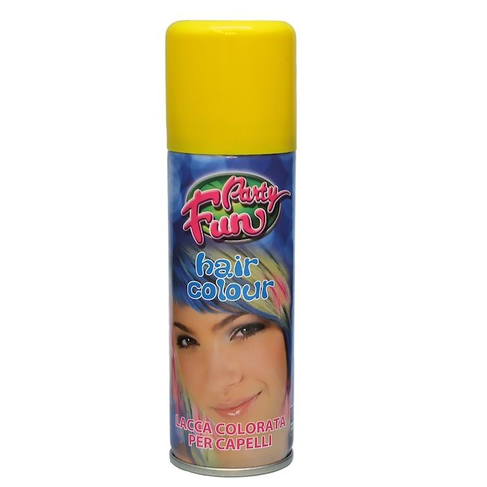 Hårlack med färg 125 ml gul