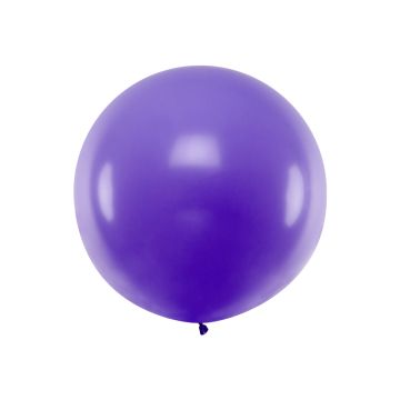 Kraftig Pastell Lila ballon - 1 meter