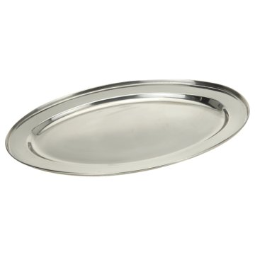 Serveringsfat rostfritt stål - 40x26,5 cm