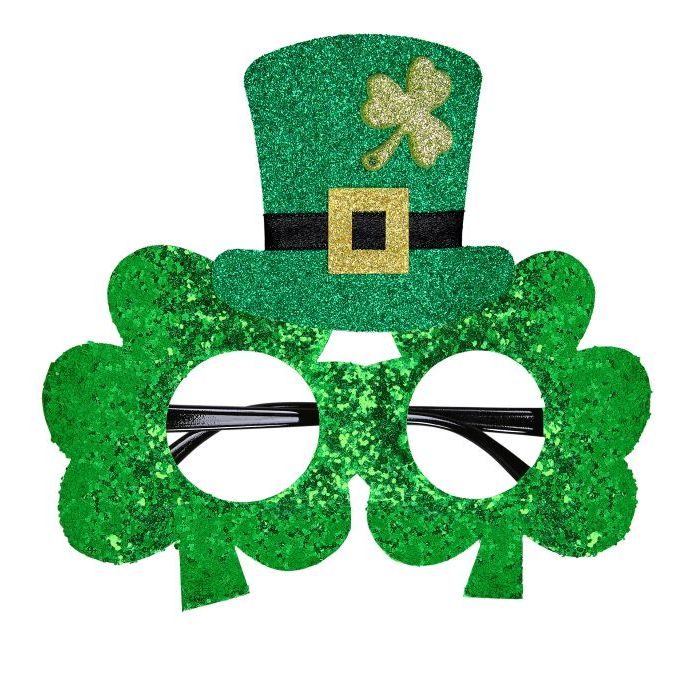 St. Patrick's Day Glasögon Glitter