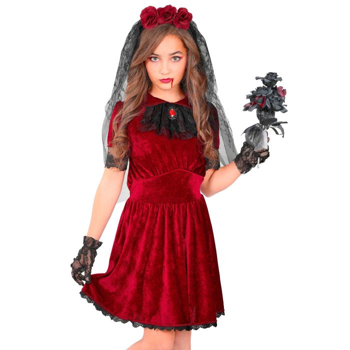 Gothisk vampyrbrudkostym för tjejer