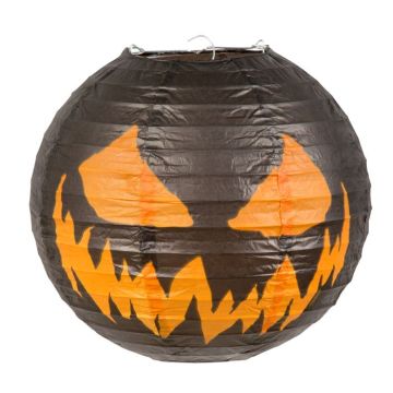 Skrämmande Halloween pumpalykta - Ø 25 cm