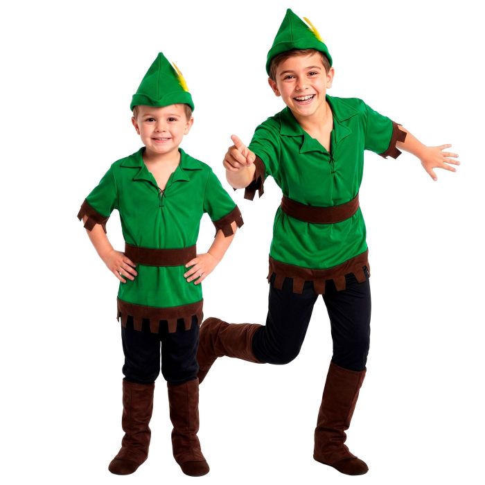 Robin Hood kostym med stövlar för pojkar