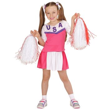 USA cheerleader kostym för tjejer