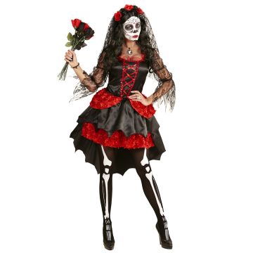 Dia de los Muertos kostym för damer