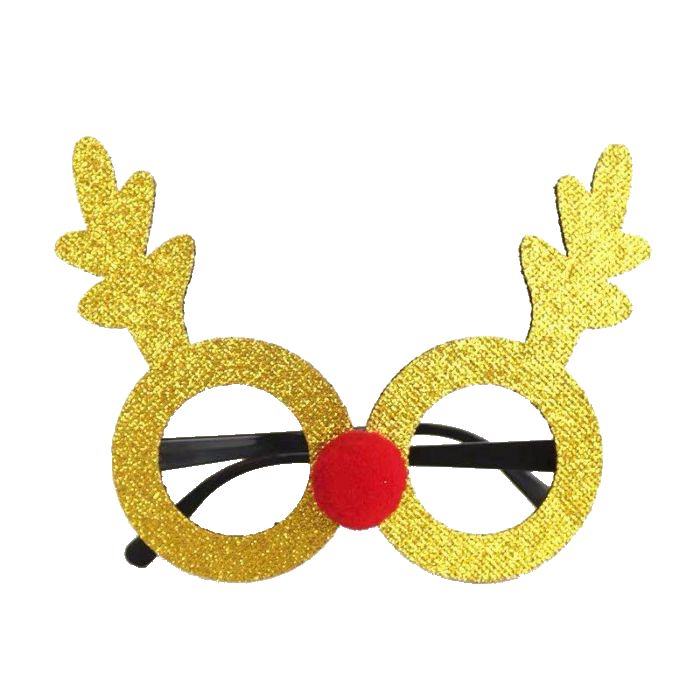 Julglasögon med Guldrenar
