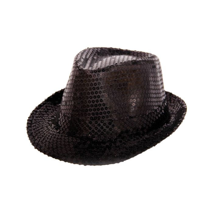 Svart hatt med glitter