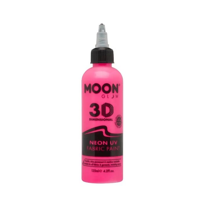 Neon UV Textilfärg Pink 125 ml Moon Creations