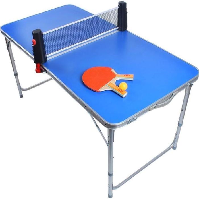Mini Bordtennisbord inkl 2 racketar och 5 bollar 126x69 cm