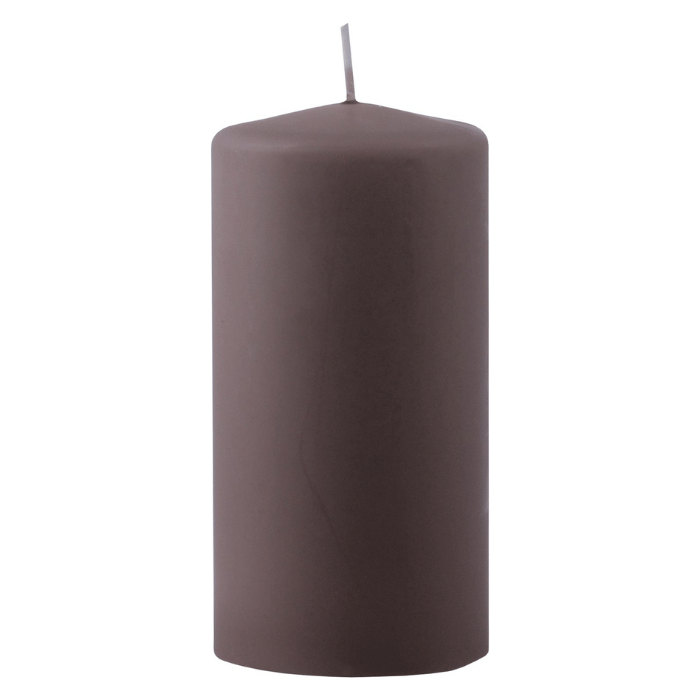 Blockljus mörk sand 1x - 6x12 cm