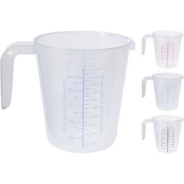 Genomskinlig mätkanna med handtag 1 liter