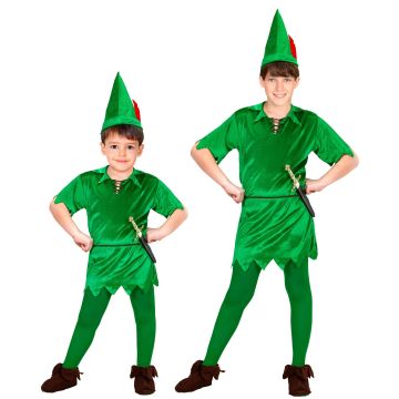 Peter Pan kostym för pojkar