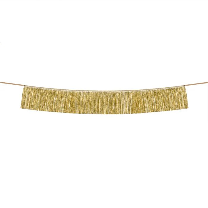 Guld Girlander med Fransar - 135 cm