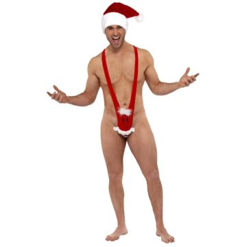 Jultomtemankini röd kostym