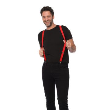 Hängslen röda one-size unisex