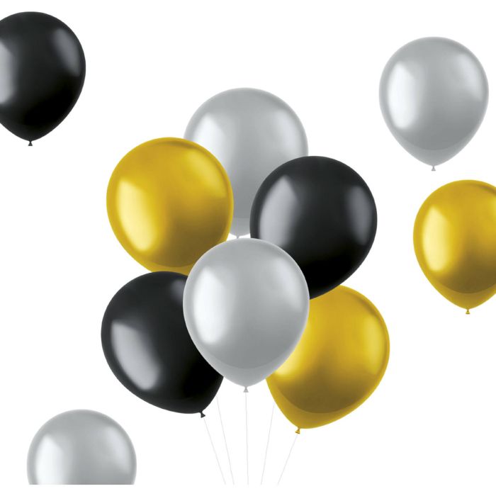 Ballonger metallisk mix 50x - Ø33cm