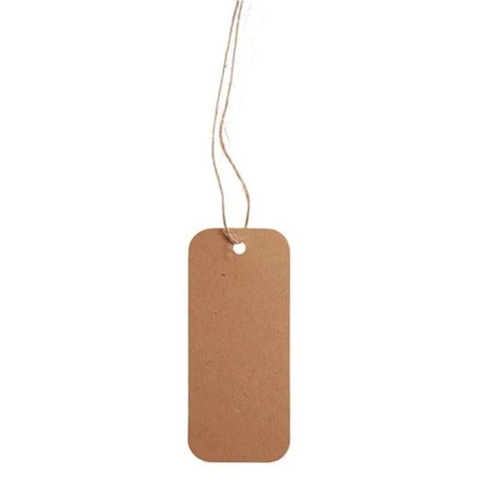 Neutrala presentetiketter bruna 12x Det Gamla Apoteket