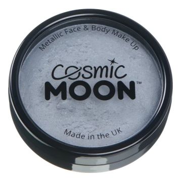 Metallic ansikts- och kroppsface paint silver Moon Creations - 36 g